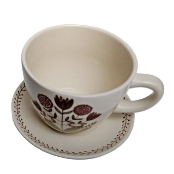 Jen Hewett Tea/Coffee Cup & Saucer Set NEW - Picture 3 of 6
